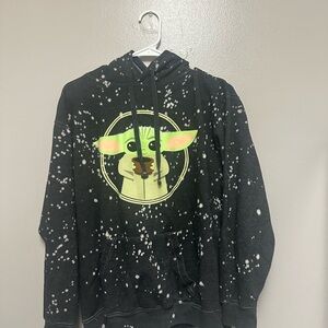 Black Graphic Hoodie